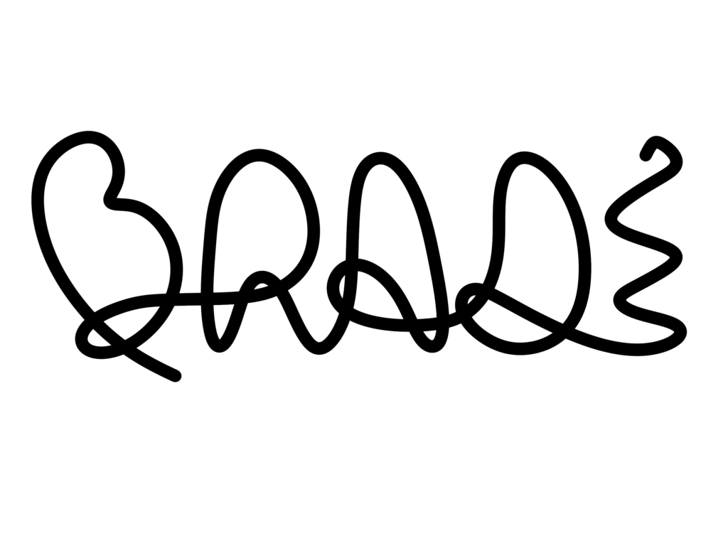 logo bradê preta