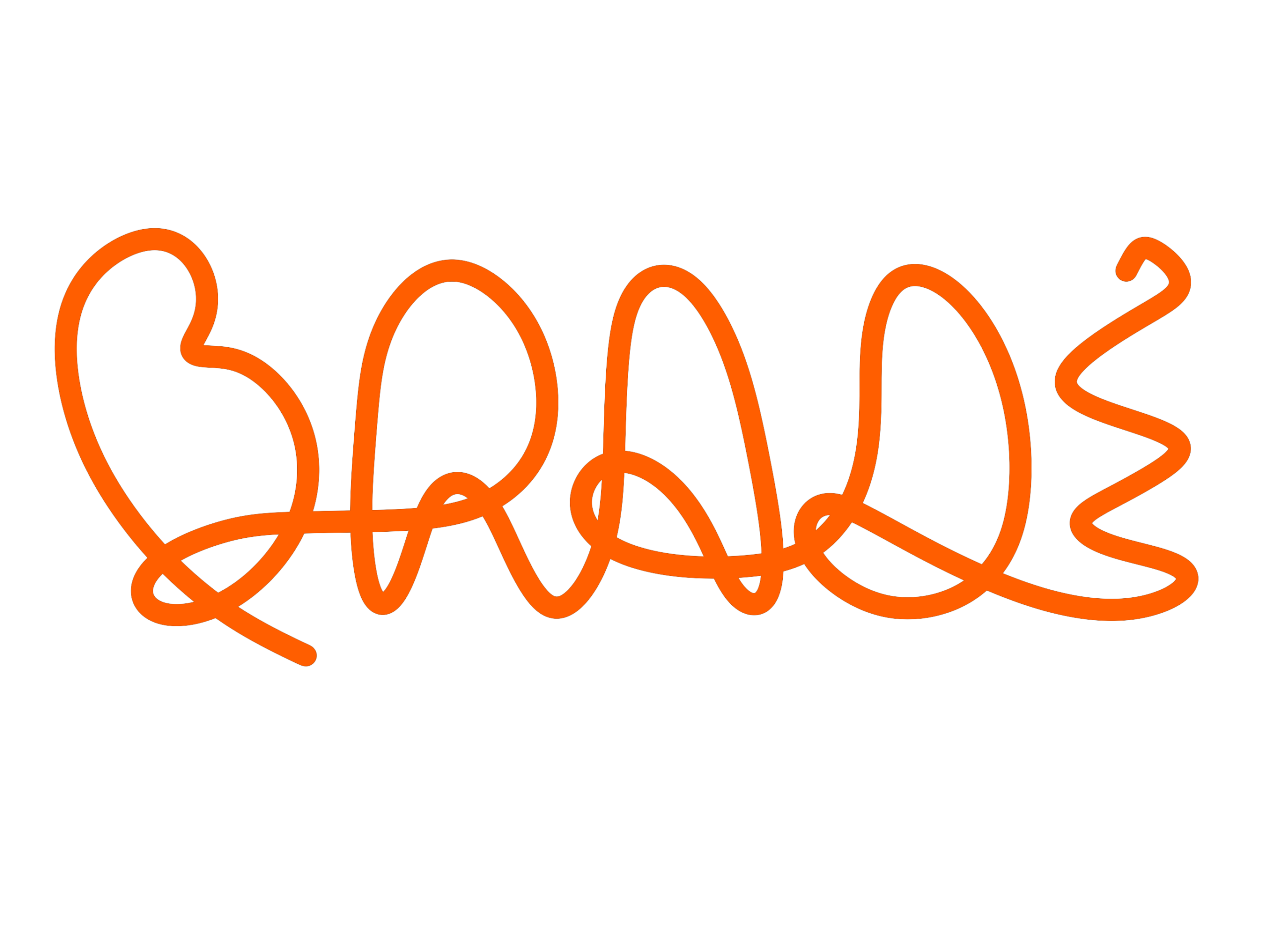 logo bradê laranja